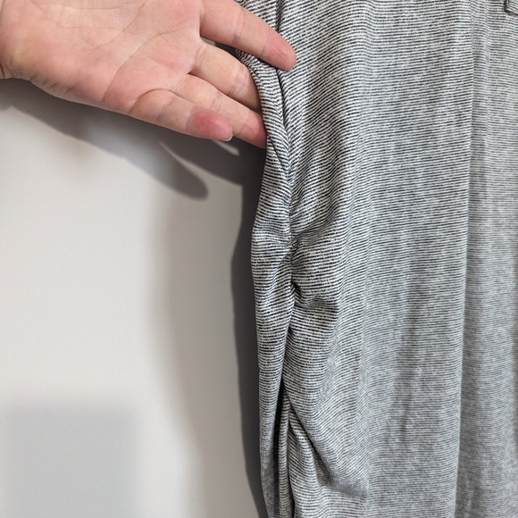 Athleta Microstripe Henley Maxi Dress - Picture 4 of 9